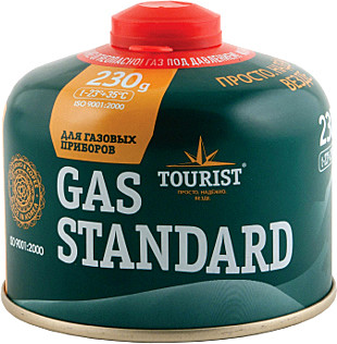 Газовый баллон Standart для портативных приборов резбовой, 230 гр.