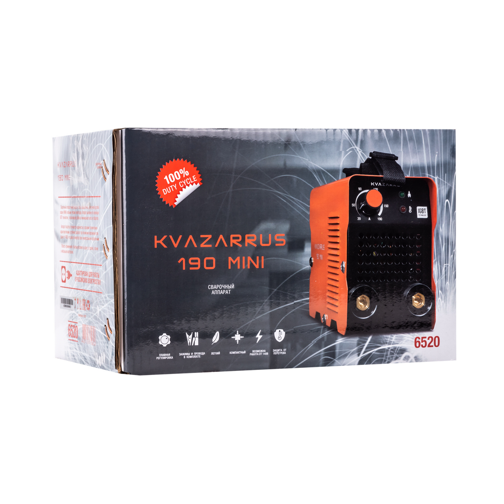 Сварочный аппарат KVAZARRUS 190 mini ⭐ glavsvarka33 Сварочный аппарат KVAZARRUS 190 mini — изображение 8